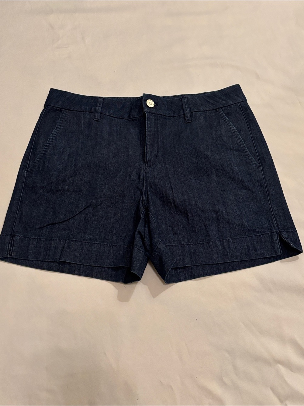 White House Black Market Navy Denim Shorts